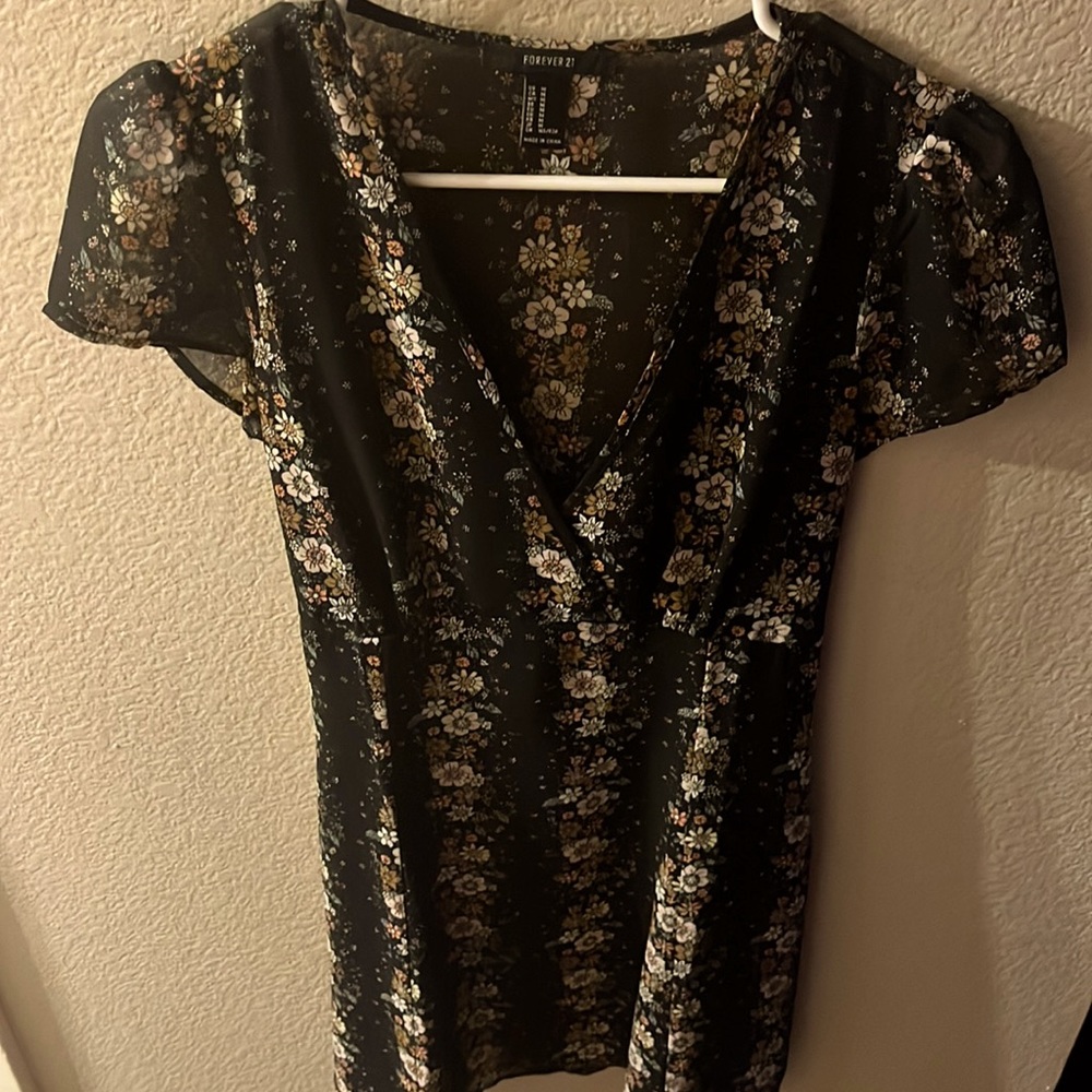 Floral mini shift dress